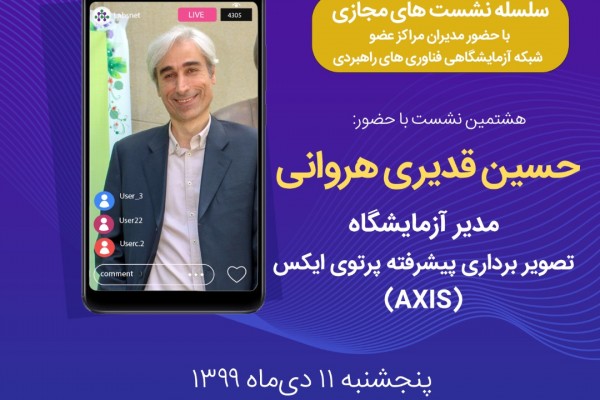 Dr. Hossein Ghadiri, CEO of Behin Negareh Co. and Director of Advanced X-Ray Imaging Systems Laboratory, in the Series of Virtual Meetings of the Iran High-Tech Laboratory Network (labsnet)